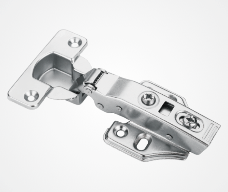 Two-way hydraulic fixed mounting plate hinge